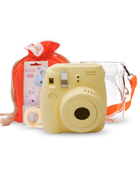 富士instax mini8黄色超享套餐 定格每一刻的即时浪漫